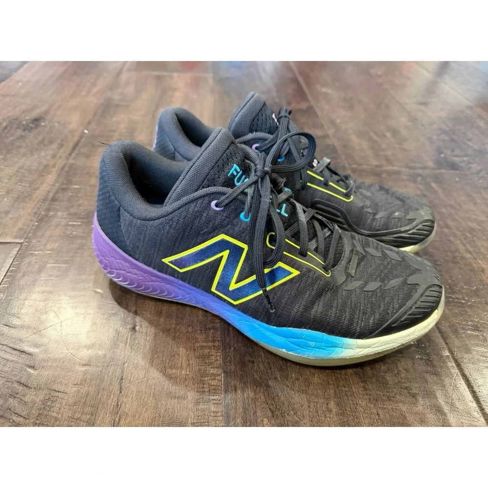 New Balance Men's‎ FuelCell 996v5 Tennis Shoes MCH996E5 in Black/Purple - Picture 2 of 6
